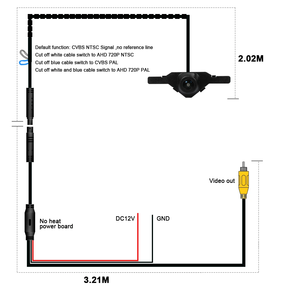 كاميرا رؤية أمامية للمركبة TEENRAM AHD 1080P لسيارة تويوتا 2022/2023 كورولا كروس للرؤية الليلية عين السمكة 150 °   عدسة مقاومة للماء