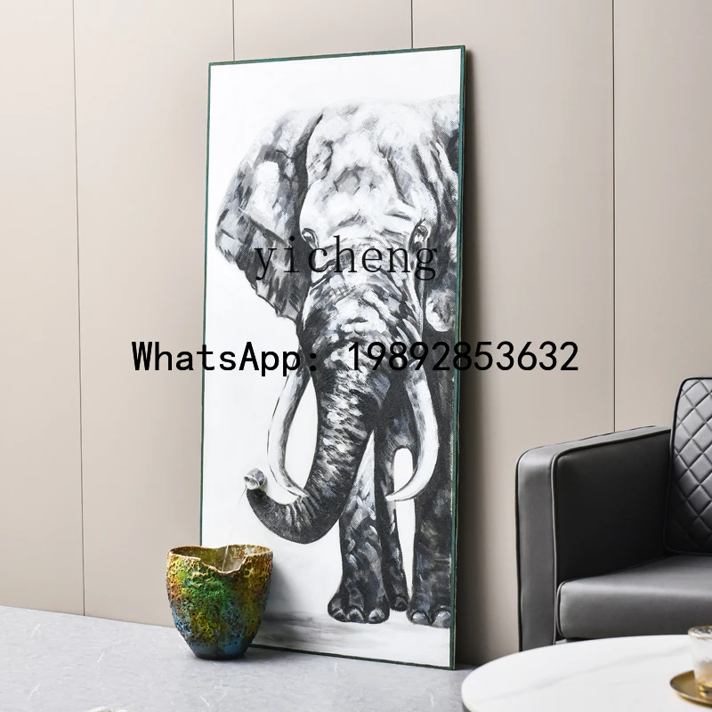 

FZ современный простой легкий роскошный дом мягкое украшение креативное украшение гостиная вход слон струящаяся вода орнамент