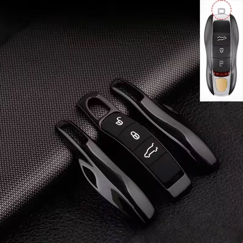 

For Porsche Panamera Taycan Macan Boxster Cayman Cayenne 911 970 981 991 Car Smart Remote Key Case Fob Covers Set Shell