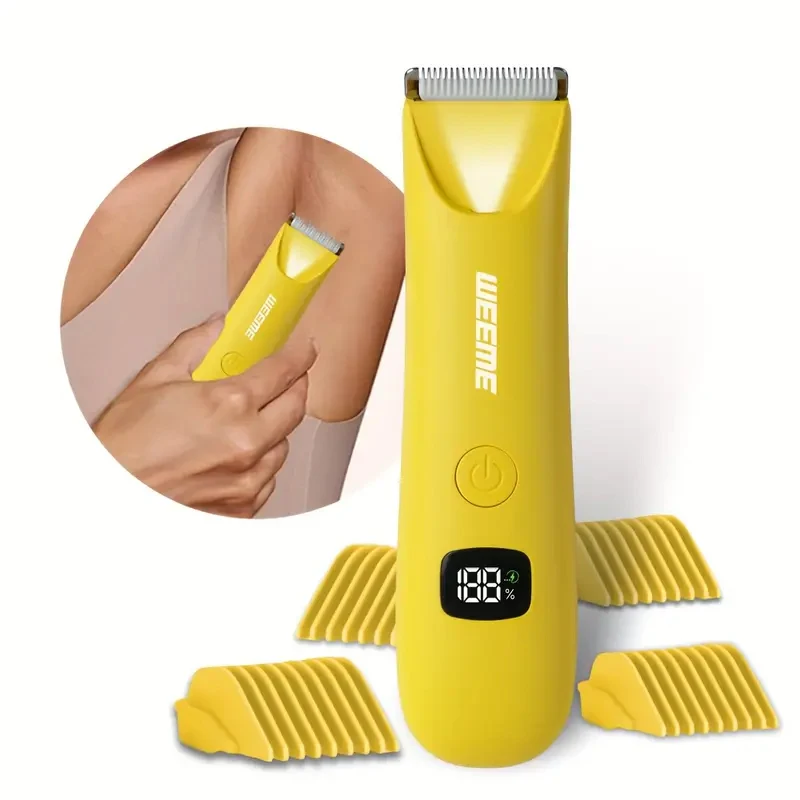 

Мужской триммер для волос на теле, электрическая машинка для стрижки волос, безопасный и не светло-бежевый, поврежденный, волосы на груди, волосы на ногах, стрижка волос подмышками