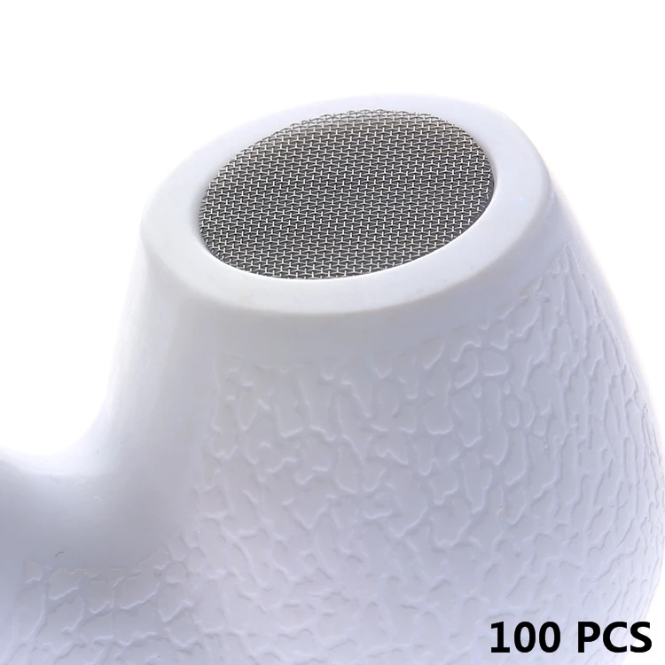 100Pcs/set Smoking Pipe Screen Metal Filters 20mm Stainless steel Tobacco Mesh Hookah Water Pipe Smoking Accessories Smoker Gift