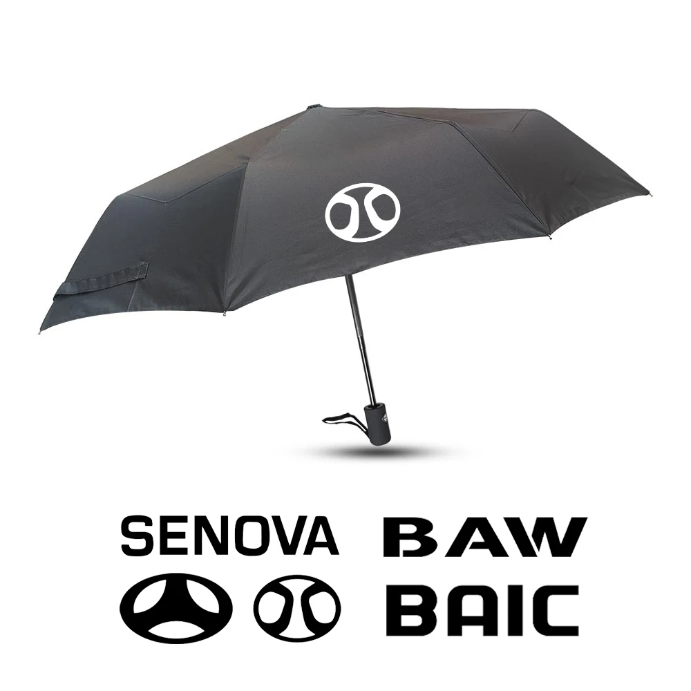 Car Fully Automatic Folding Umbrella For BAIC Senova D20 X25 X35 X55 X65 Changhe Huansu S3 Beijing BJ40 BAW BJ-130 Accessories