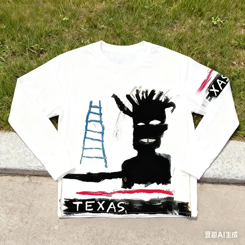 

Street Graffiti 3D Printed Long Sleeve, Full Artistic Print Design, Top Choice for Trendsetters To Rock The Streets