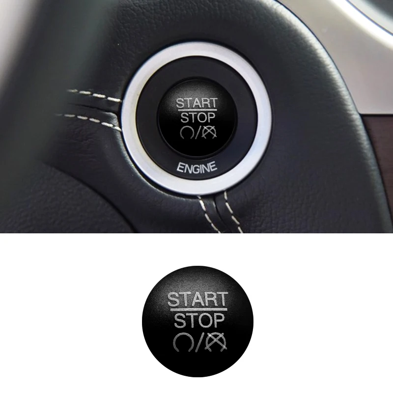 For 2011 2012 2013 2014 2015 2016 2017 Chrysler 300C car Engine start one-click start ignition button Decorative sticker Aluminu