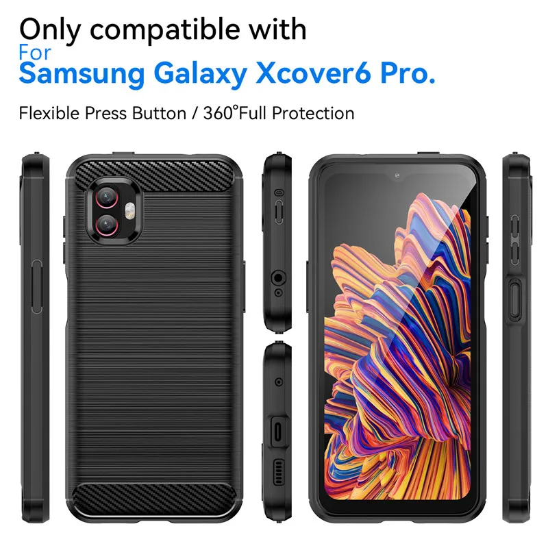 For Cover Samsung XCover 6 Pro Case For Samsung XCover 6 Pro Capas Shockproof Cover For Fundas Samsung Galaxy XCover 6 Pro Cover