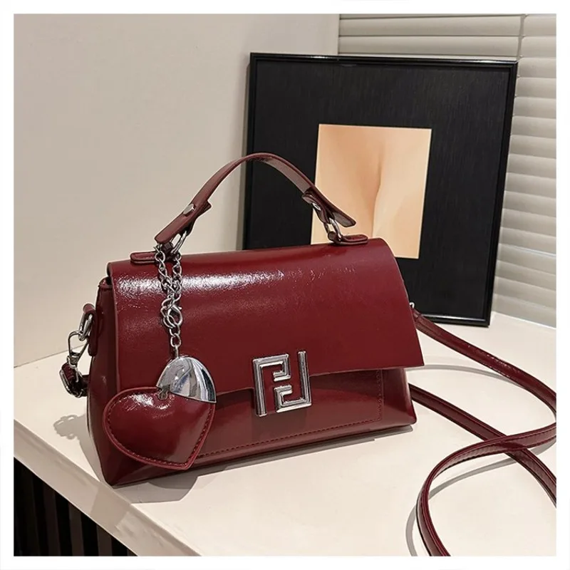Stylish Commuter Crossbody Bag Leather Design Simple Elegance Doubles As A Chic And Practical Diaper Bag