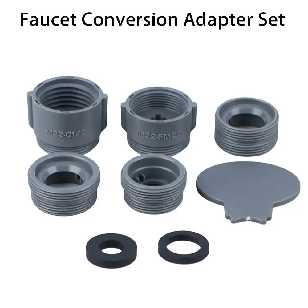Adapter Set ABS Tap Connector Conversion Joints Repair Tap Converter Bubbler for Bathroom Kitchen Water Purifier Accessories