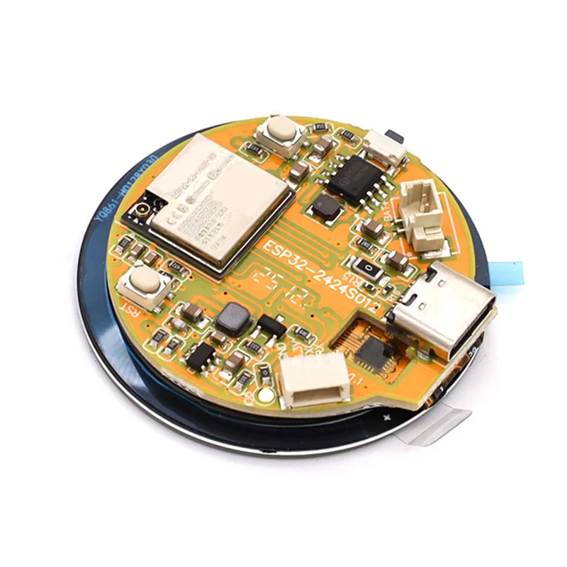 B49C ESP32-C3 Development Board Featuring 1.28" Circular LCD Touch Screen Display Integrated Wifi Bluetooth Compatibility Module