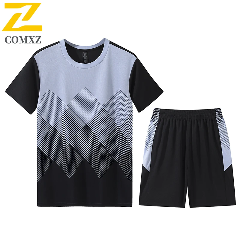 

ProAthlete 2026 New Summer Couple Sports Set Mens Womens Short Sleeve Fitness Plus Size Shorts for Running Training Activewear