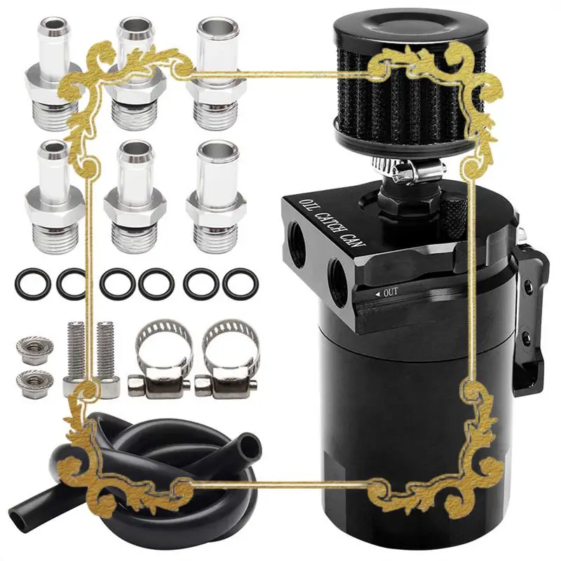 

Car Universal 300ML Oil Breathable Can Engine Air Separator With Vent Hole Engine Air Oil Separator