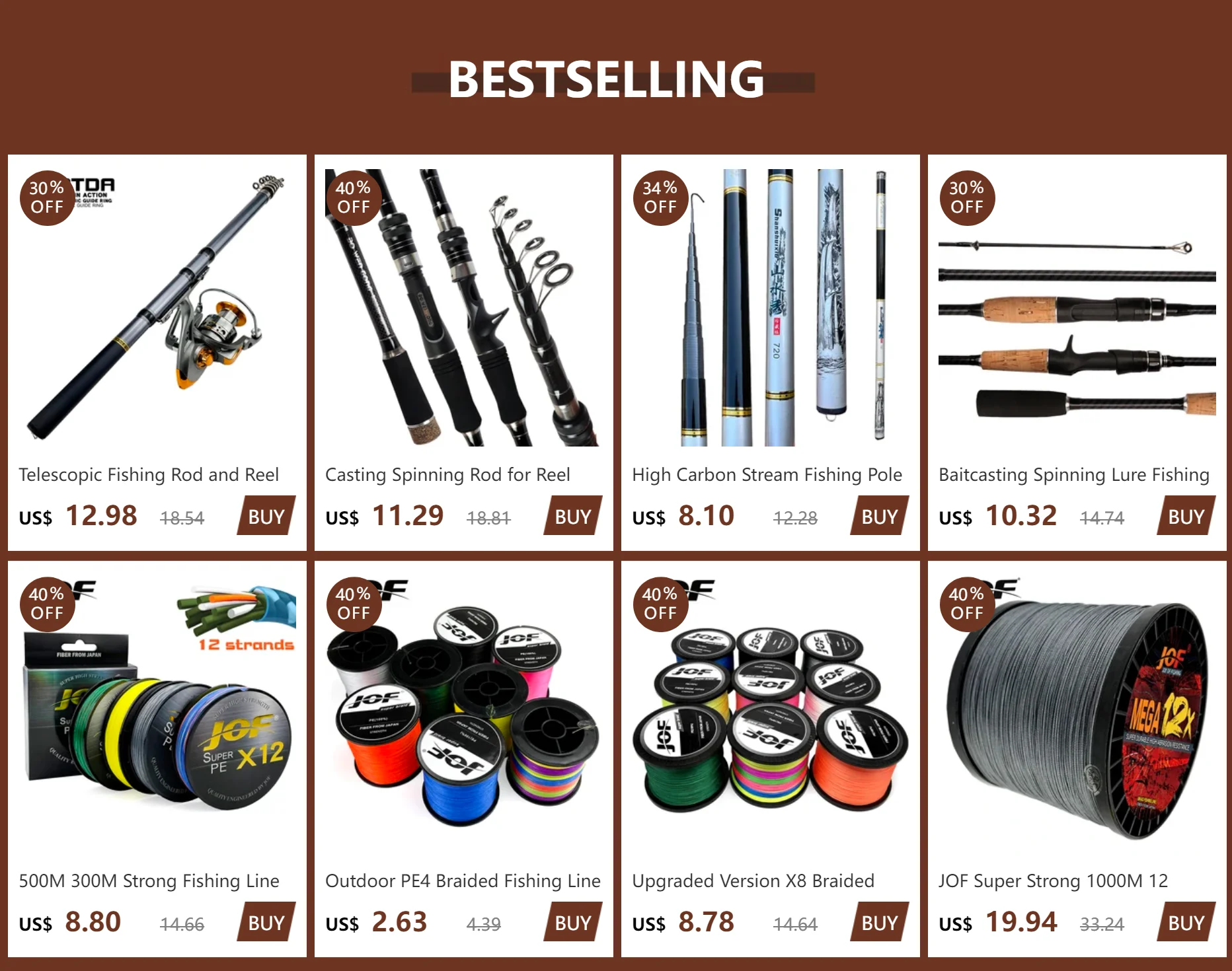 16 Stränge PE geflochtene Angelschnur 0,16 mm-0,8 mm 25-200LB 100 M 300 M 500 M 1000 M 16x Kern Angeln Meer Linie Ozean Felsen Angeln – Detail 1