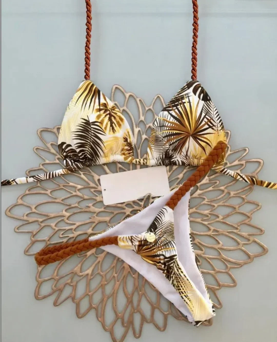 Nuovo set da due pezzi per costume da bagno da spiaggia per bikini da donna sexy