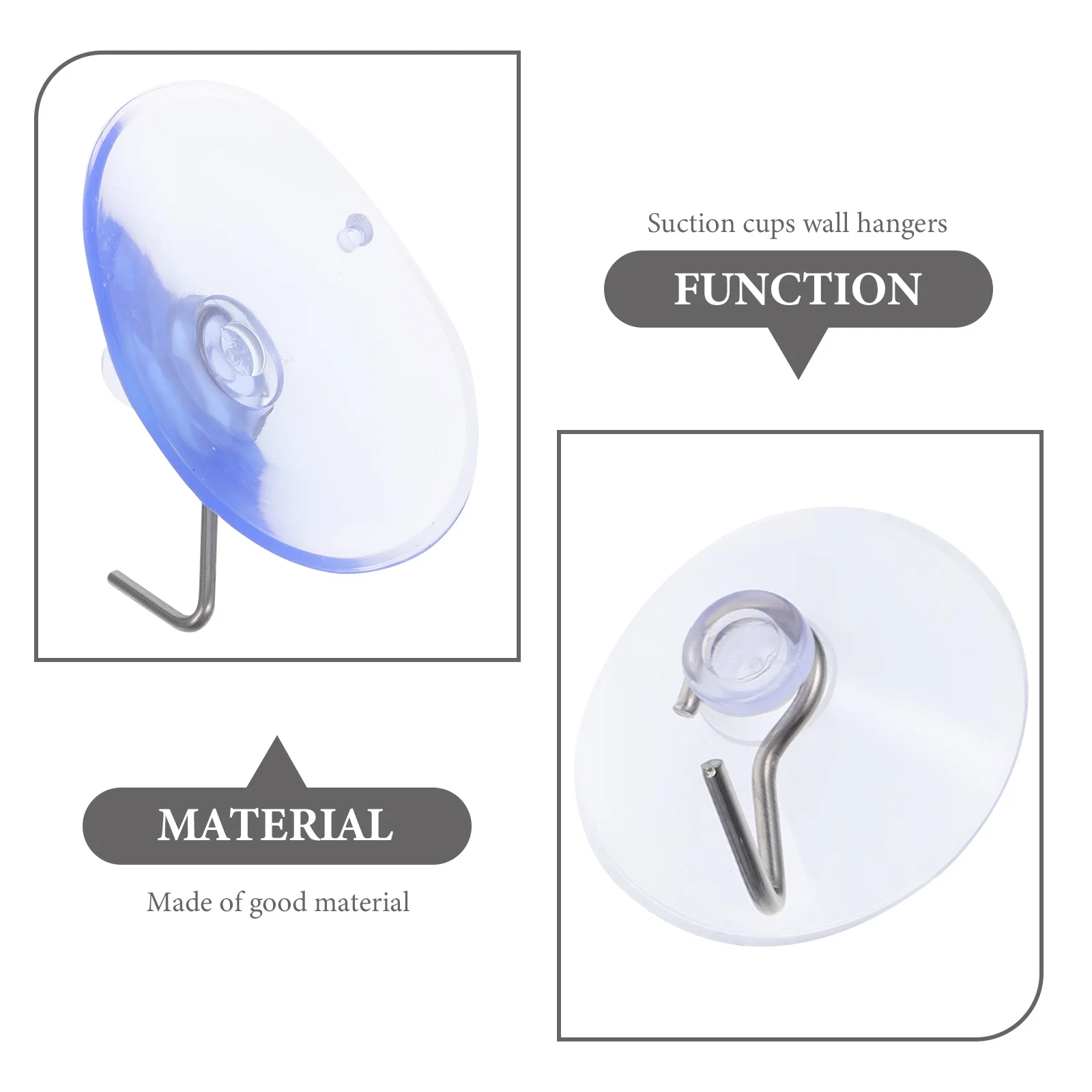 

30Pcs Heavy Duty Suction Cup Hooks for Bathroom Shower Kitchen Wall Hanger Multi-Purpose No Drill Storage Solution Modern