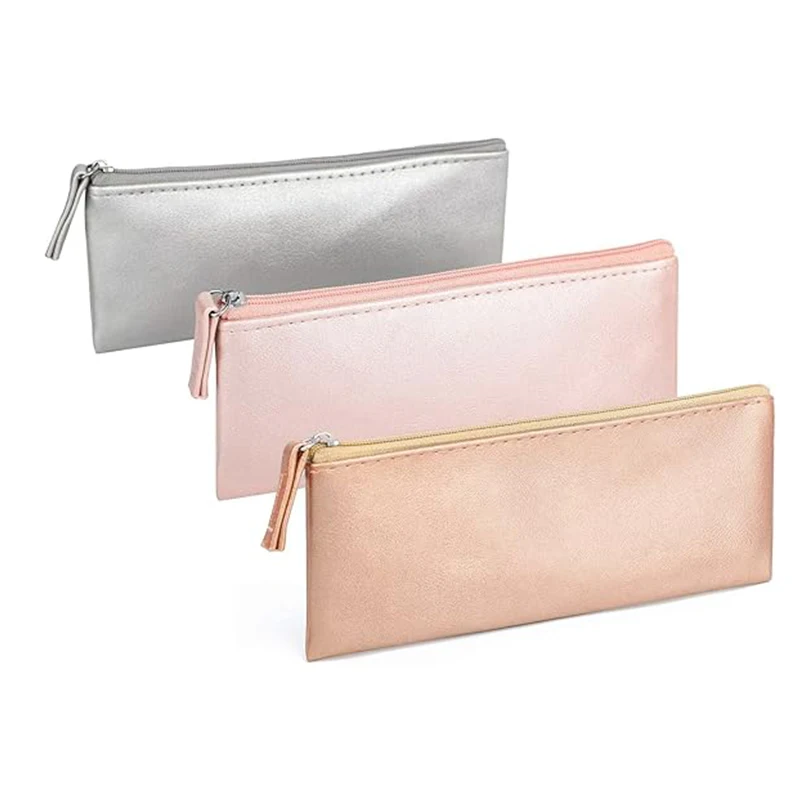 GGYF001 Cosmetic Pencil Bags - Small Soft Makeup Pouch with Zipper, Pencil Pouch Case Simple Comestic Organizer