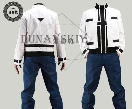 Kyo Kusanagi Cosplay Costume parrucca King of Kyo Fighter White Coat Game KoF Role Play Men Fighter Classic Outfit Halloween Party