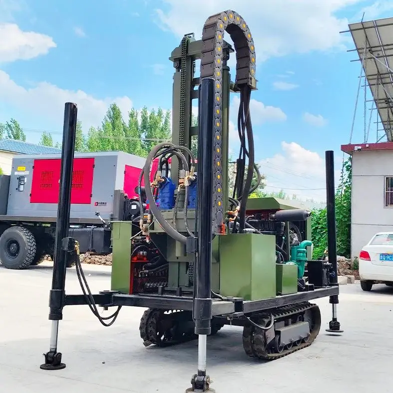 

Индивидуальная буровая установка для водяных скважин на 200 м, колесная, дизельная, гидравлическая, портативная, высокопроизводительная буровая машина