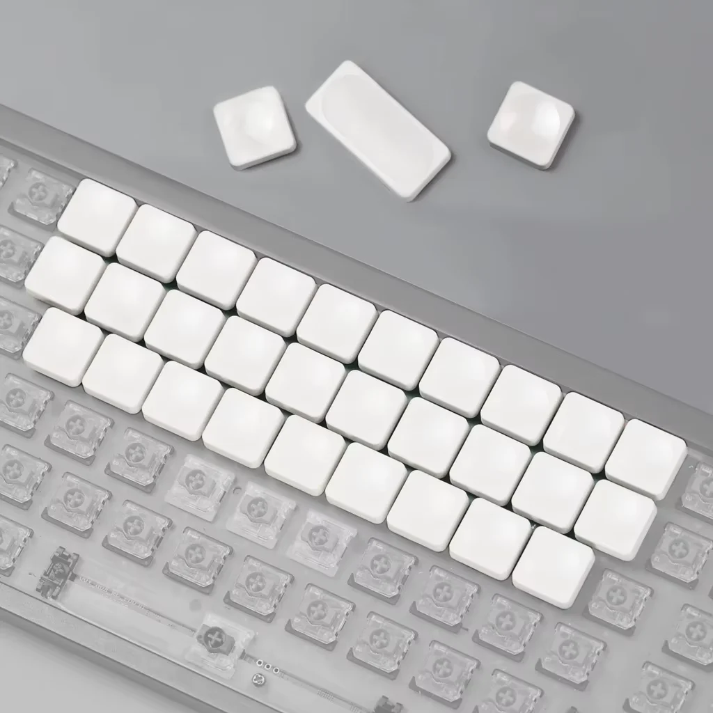 

50 PCS Chosfox LCK Low Profile Keycaps PBT For Mechanical Keyboard MX Switch Ultra Thin White Grey Red Purple Black Transparent