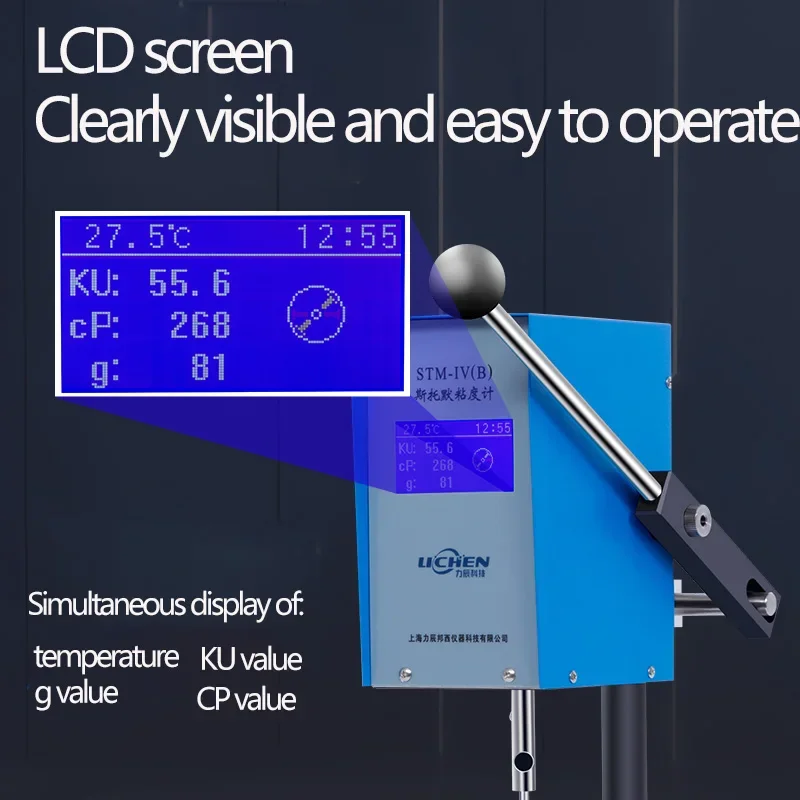 Viscometer Verfcoatings Latexverf KU Waarde CP Waarde Temperatuur Digitale Viscositeitstester