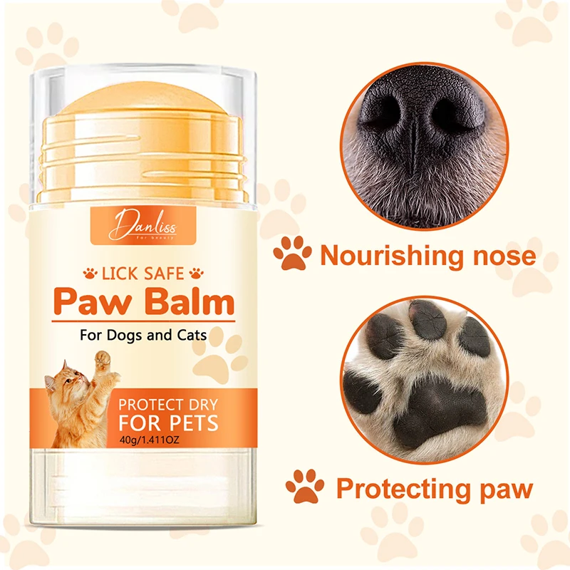 Pet Foot Paw Soother Moisturizing Cream, Cat And Dog Foot Dry Crack Cream, Meat Mat Care Stick, Nourishing Claw Protection Cream