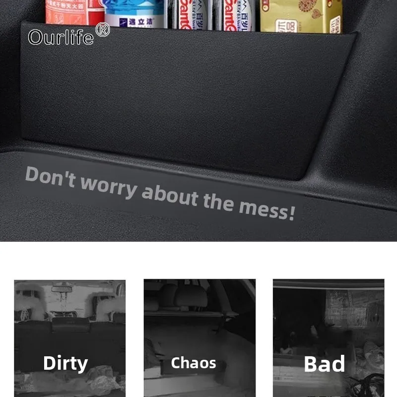 For MG S5 EV 2025 2026 Rear Spare Compartment Partition Rear Trunk Storage Box Extreme Interior Modification Accessories