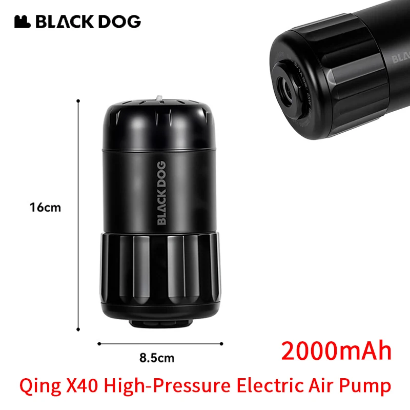 

Naturehike BLACKDOG Qing X40 Электрический воздушный насос высокого давления Надувная палатка для кемпинга Специальный электрический насос Длительный срок службы батареи