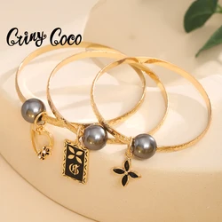 Cring Coco 2023 Hawaiian New Designer Bracelet Jewelry Copper Bangles Hand Gold Plated Pearls Bracelets Bracelet with Pearl