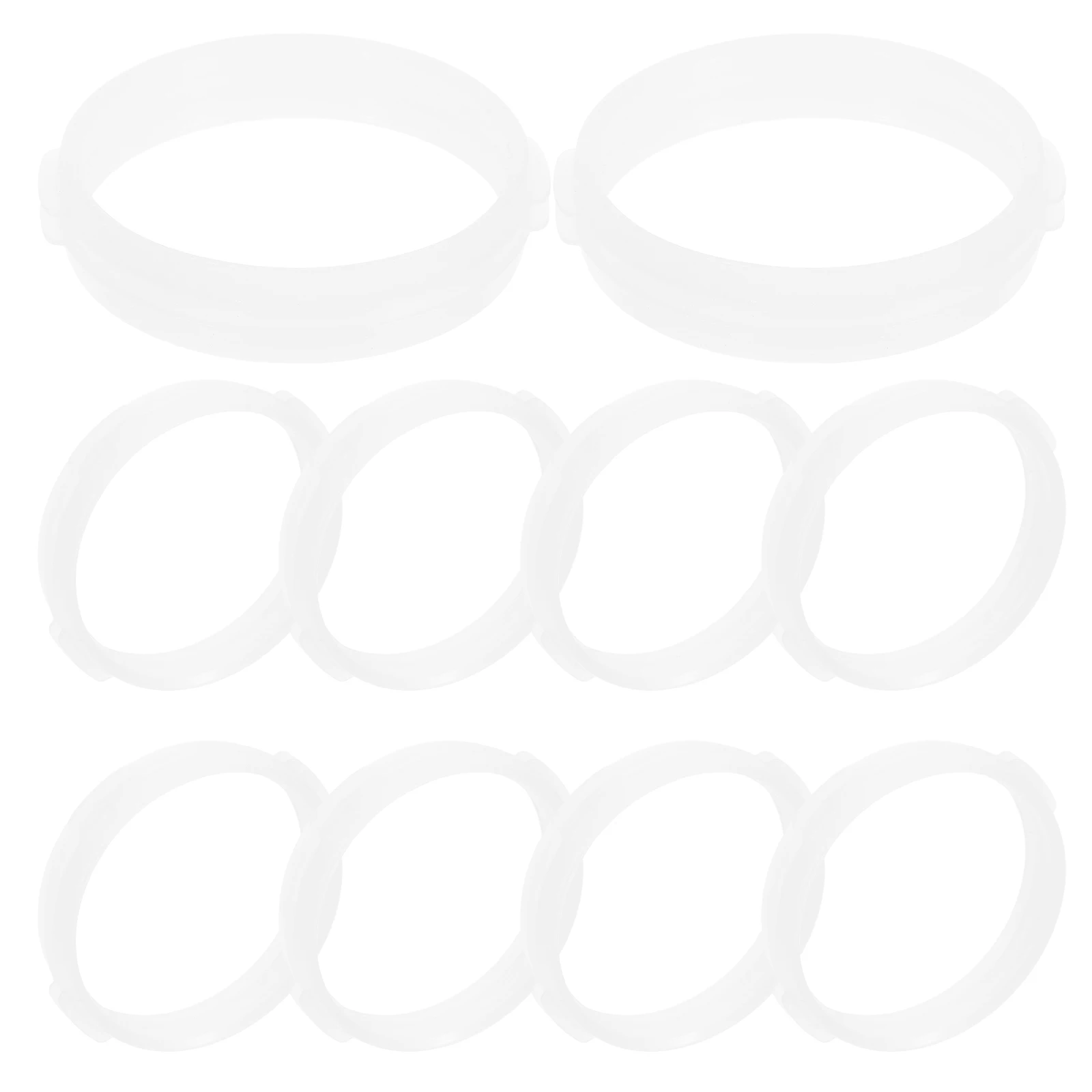 

10pcs Hamster Cage Tunnel Connector Tubes White Clear DIY Straight Curve Splicing Rings Guinea Pig Tube Accessories Pet Toy Safe