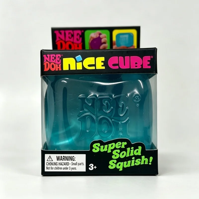 Needoh Nice Clear Cube Maltose Solid Squishy Stress Relief Squeeze Fidget Toy Slow Rebound Accessory Table Decor Relax Gadget