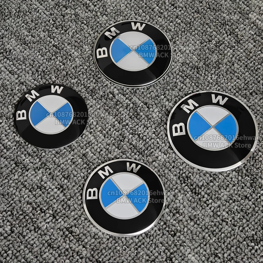 56mm 60mm 65mm 70mm Suitable for BMW Car Wheel Hub Center Cap Aluminum Sticker F30 E46 E39 F10 E87 E90 E92 E60 G20 Accessories