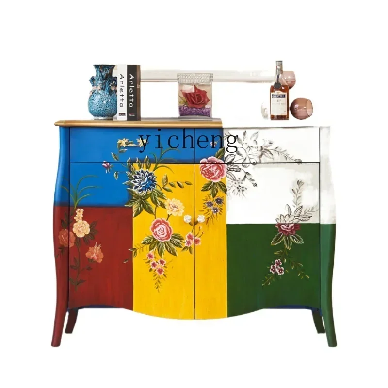 

entrance aisle entrance shoe cabinet foyer cabinet solid wood dining side window display cabinet
