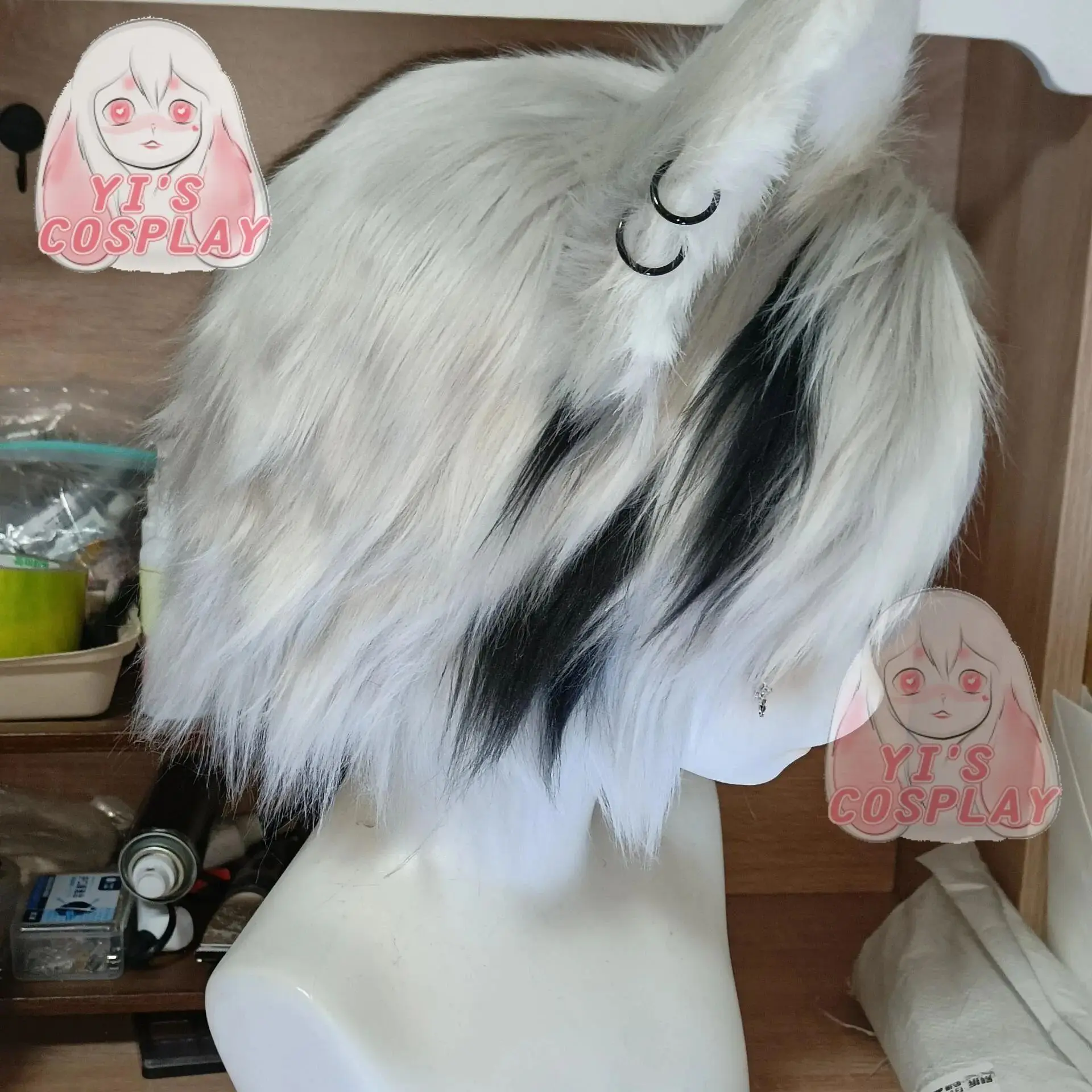 Pelziger Kopf maßge schneiderte Fursuit Kigurumi Cosplay handgemachte Kopf benutzer definierte Kigurumi Fursuit Rollenspiel Headsets Biest