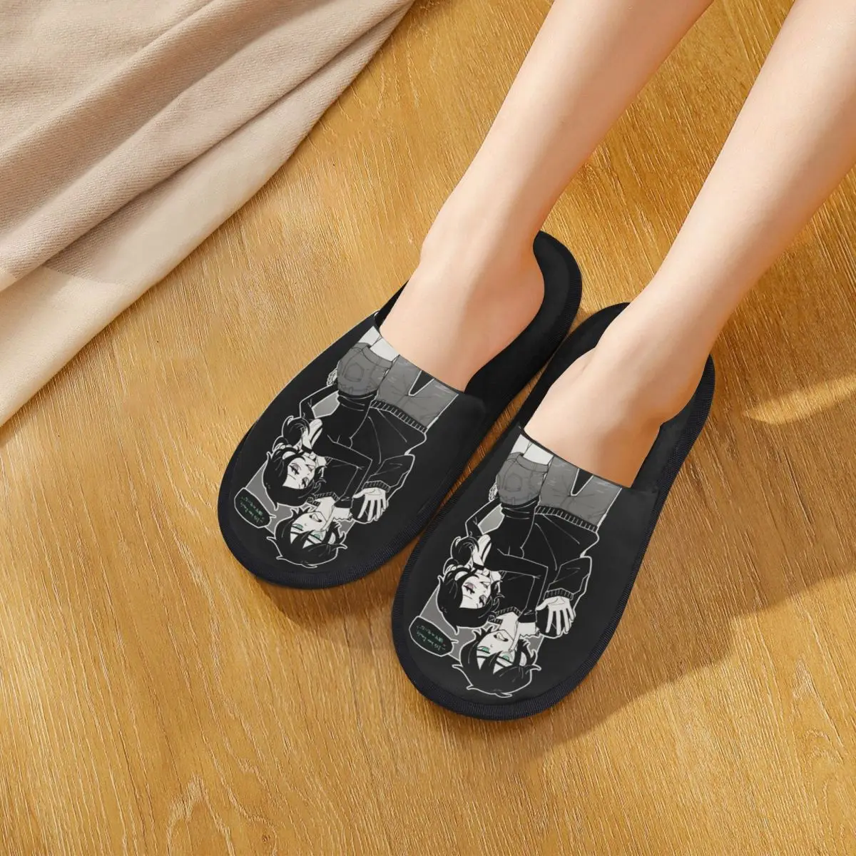 مخصص آشلي وأندرو نعش آندي و ليلي النعال رغوة الذاكرة الدافئة لينة النساء شبشب منزل غرفة نوم أحذية منفوشة