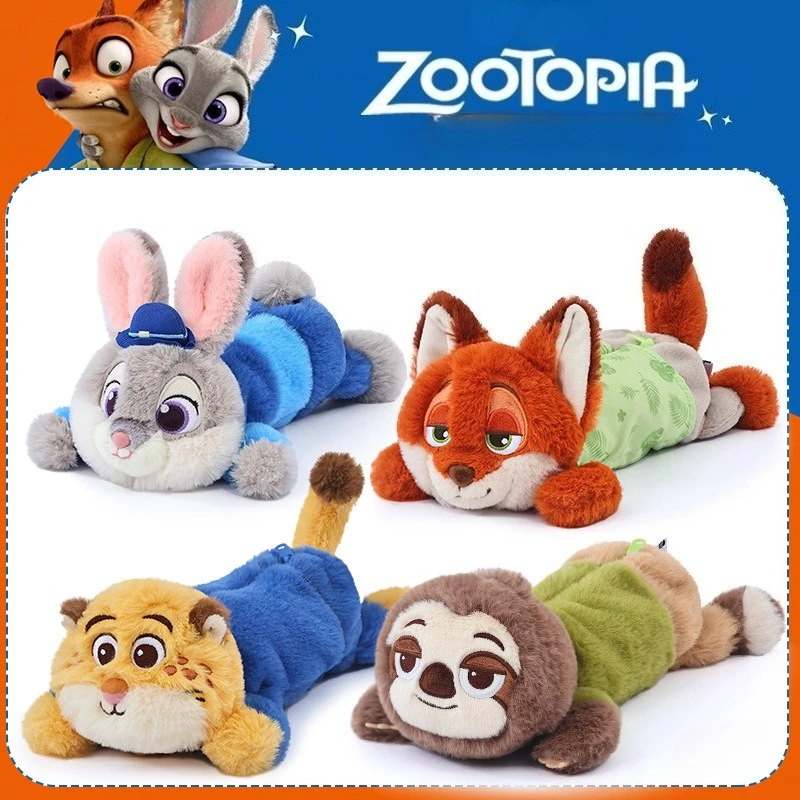 Zootopia Plushes مقلمة ديزني جوديث نيك أطفال مدرسة Kawaii القرطاسية حقائب جديدة النساء السفر ماكياج الحقيبة الأطفال هدية #4
