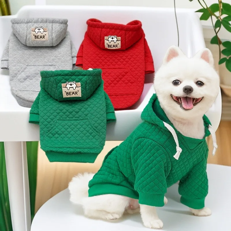 1Pcs pet small medium and large dog golden retriever cat autumn and winter hat two-legged dog sweater cat clothes sports