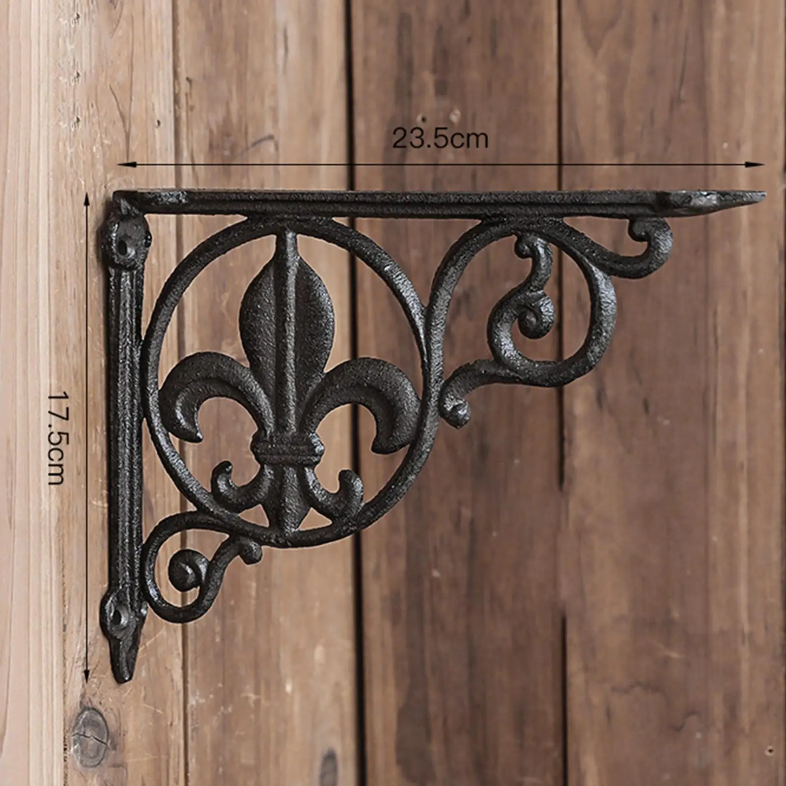 Suporte de prateleira decorativo rústico casa sala de estar suporte de prateleiras de montagem na parede