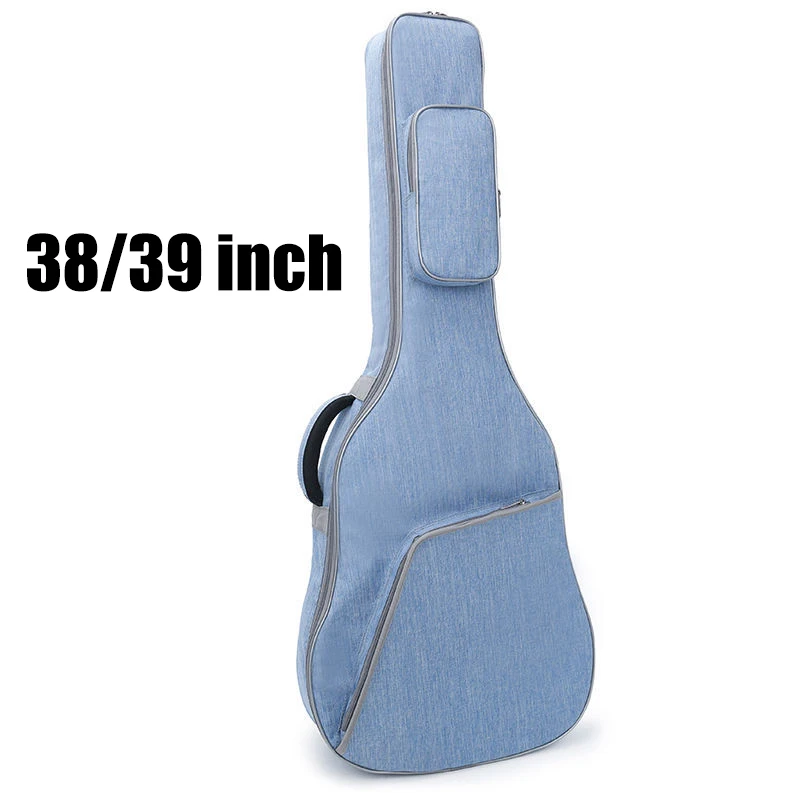 36 39 41 Inch Guitar Case Oxford Fabric Gig Double Straps Padded Cotton Soft Guitar Bag Carry Cover Waterproof Backpacks