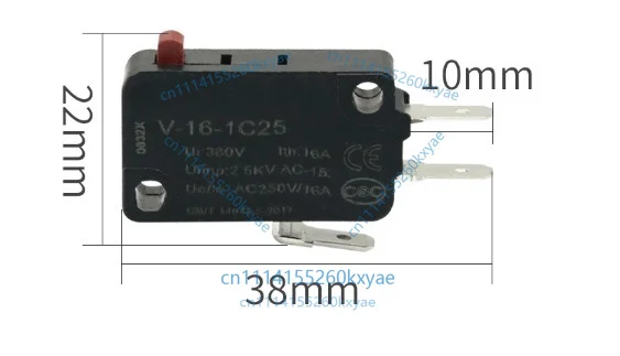 Micro switch travel limit slot switch v-164-1c25, v-165-1c25, v-166-1c25