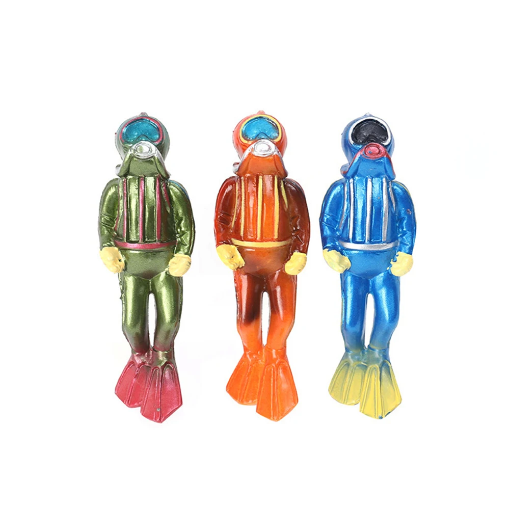 Mini figuritas de buceo Samll para decoración de Acuario, adornos flotantes para pecera, accesorios de paisajismo