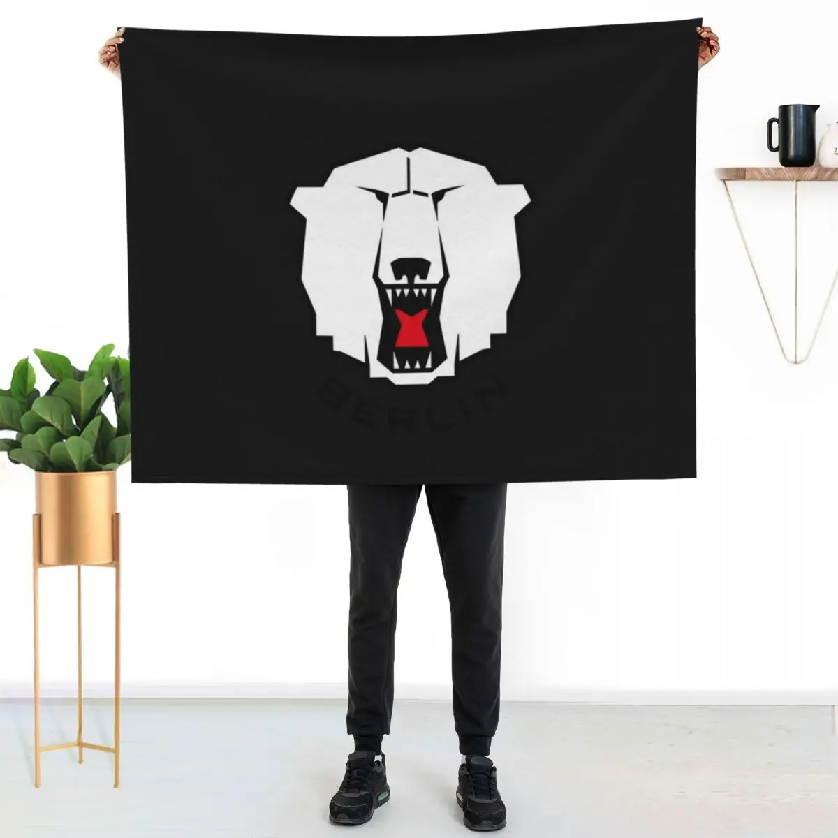 Eisb?ren Berlin Hockey Classic T-Shirt Throw Blanket Giant Sofa valentine gift ideas Comforter Large wednesday Thermal Blankets