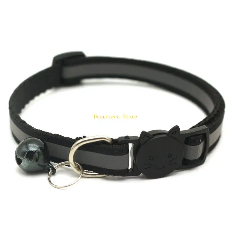

P0UE 12Pcs Reflective Dog Collars Set Adjustable Puppy Collars with Quick Release Buckle Breathable Nylon Pet Collar