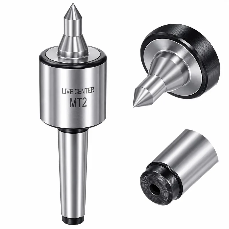 MT1 MT2 MT3 Morse Taper Live Revolving Center Triple Bearing Steel Lathe Tailstock Center for CNC Turning Milling Machine