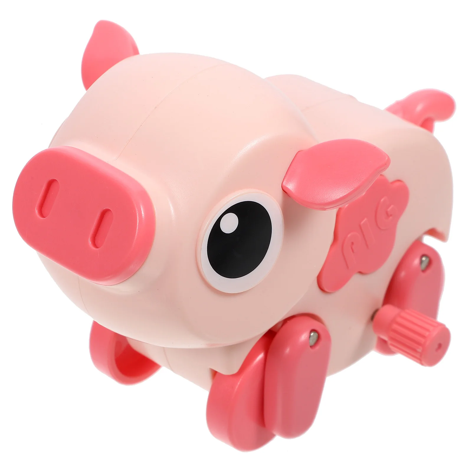 Clockwork Animal Wind Up Pig Plaything Vibrant Crawling Gift Party Favor for Kids Baby Coordination Motor Skill Development