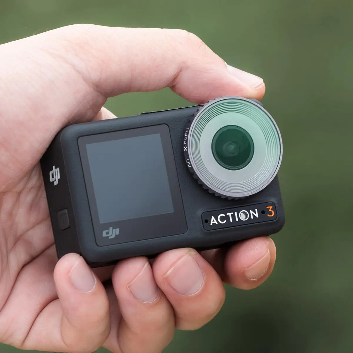 K & F Concept – filtre de lentille UV pour DJI Osmo Action 3, avec Film vert Anti-reflet imperméable simple face