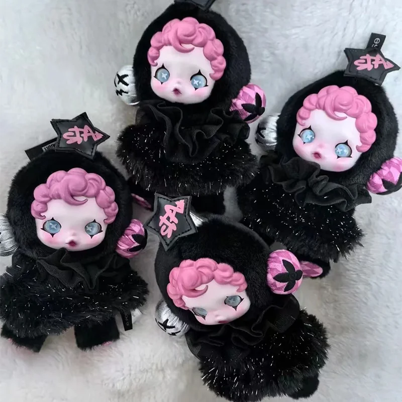 Skullpanda Soft And Tough Series Limited Kawaii Fluffy Toys Collection Keychain Pendant Ornament Girl Birthday Gift 1: 1 Replica