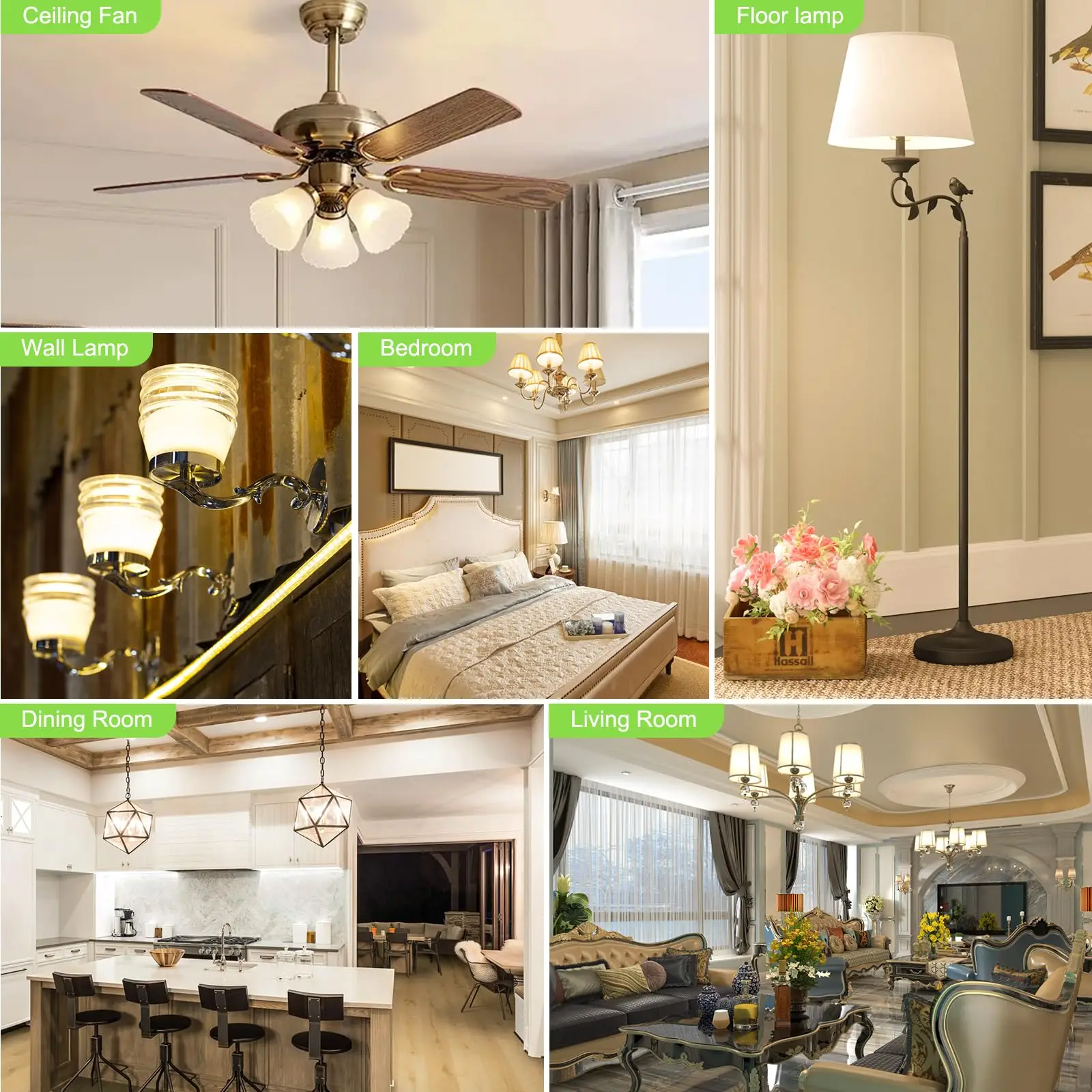 10PCS LED Candle Bulbs Light AC85-265V E14 E27 LED Candle Bulbs LED Ceiling Light Decoration LED Chandelier For Home Living Room