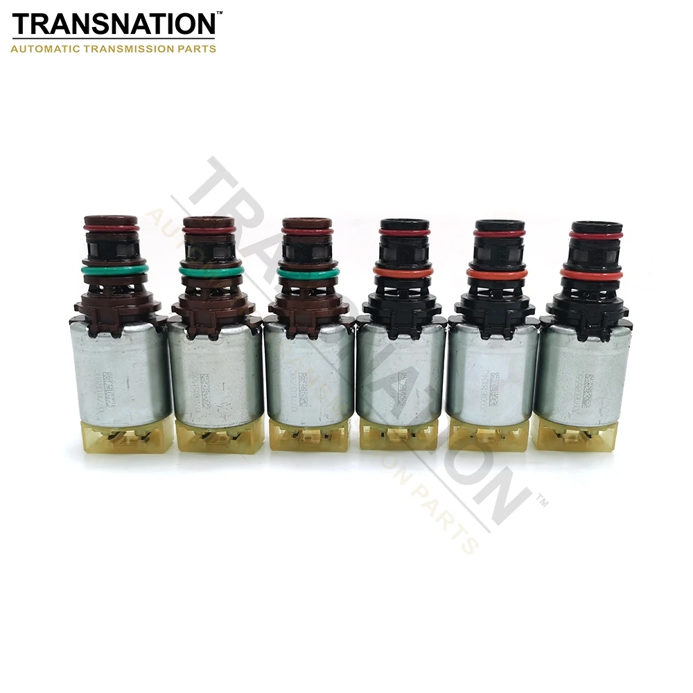 6F35E Auto Transmission Solenoid Valve 6 pcs/set For FORD MAZDA MERCURY Car Accessories Transnation Parts