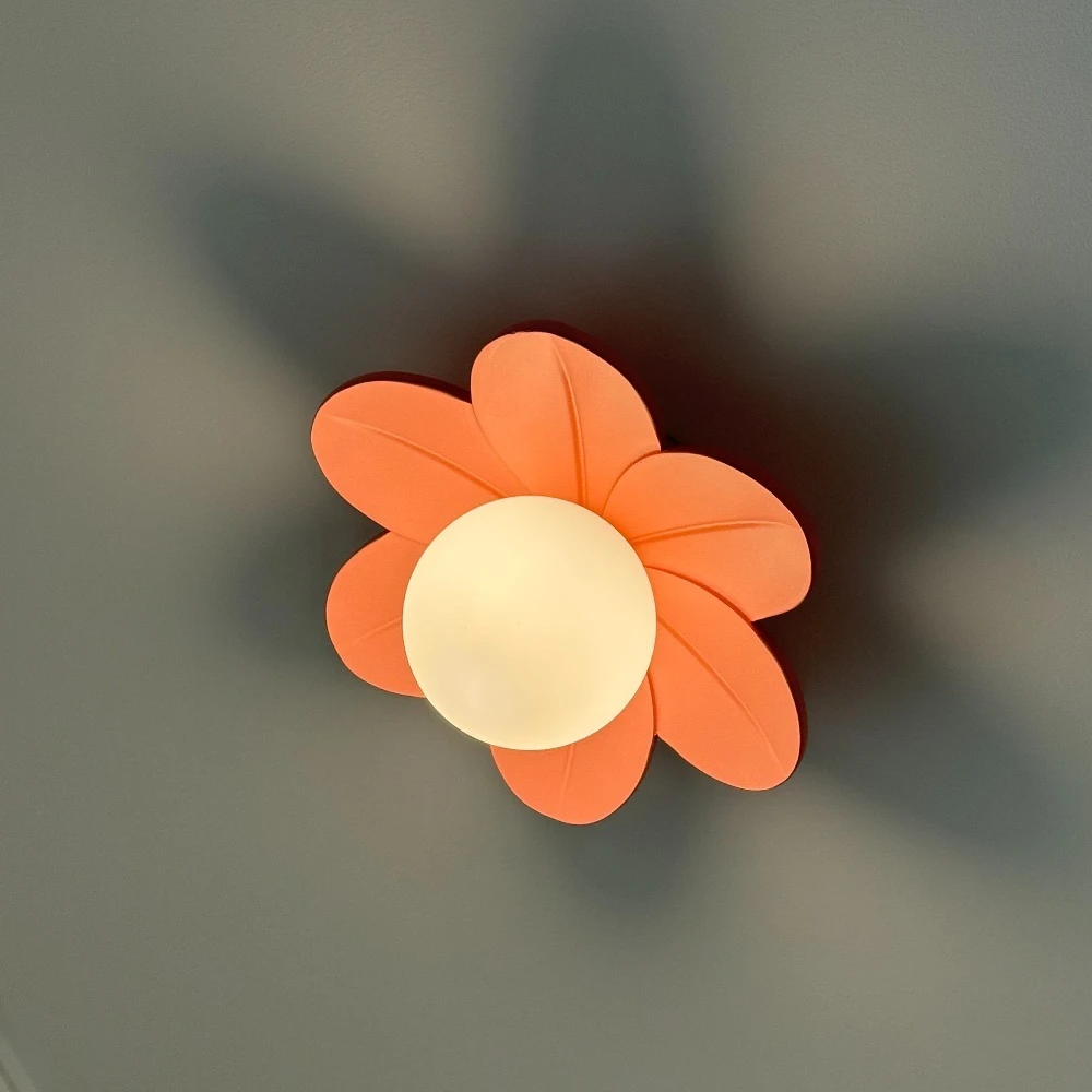 

Потолочный светильник Cream Wind для прихожей, скандинавский современный минималистичный светильник для гардеробной и балкона, красивый светильник для прохода с цветочным узором