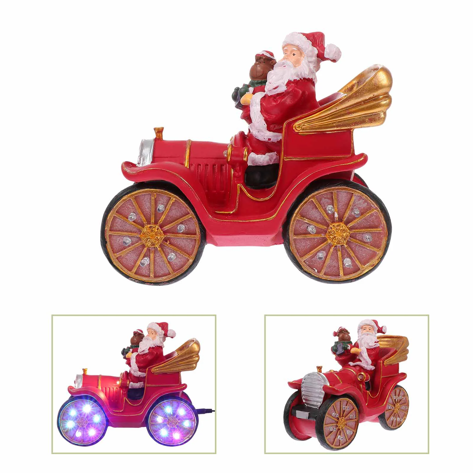 

Christmas Decorations Lights Ornaments Xmas Desktop Santa Claus Adorn LED Lighting Adornment