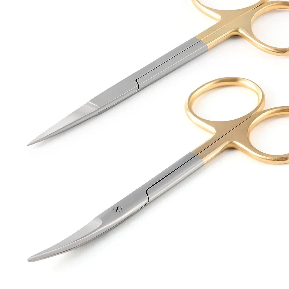 Surgical Scissors and Tweezers for Medical Dental Use Straight Curved Tip Instruments for Surgery Oral Care Kit
