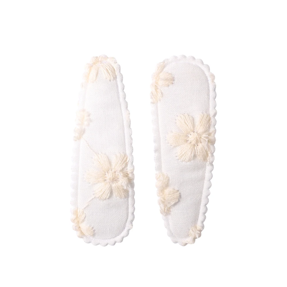 Pinces à cheveux brodées en forme de goutte d\'eau pour filles, 22 pièces/lot, barrettes de 2.2 pouces, accessoires pour cheveux pour enfants